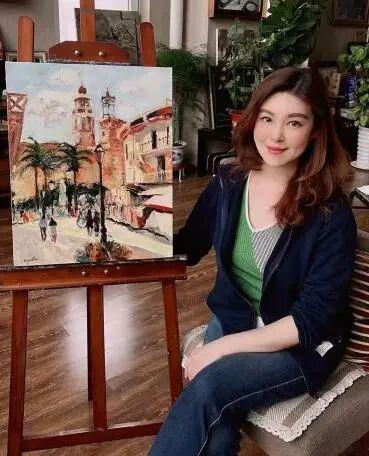  技术解析｜龚亭如《台北阳明山的夜景》：色彩层次与空间建构的深度解构 书画藏品