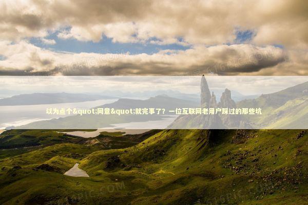 以为点个"同意"就完事了？一位互联网老用户踩过的那些坑 IT技术